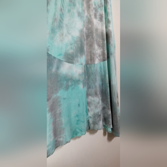 Rolla Coster Tie-Dye Strapless Maxi Dress in Blue and Gray - Picture 6 of 7